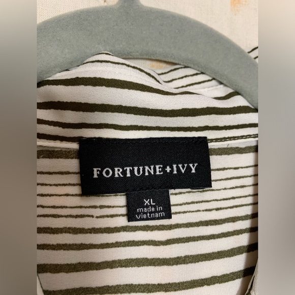 Vertical stripe button down from Fortune & Ivy - Picture 3 of 14